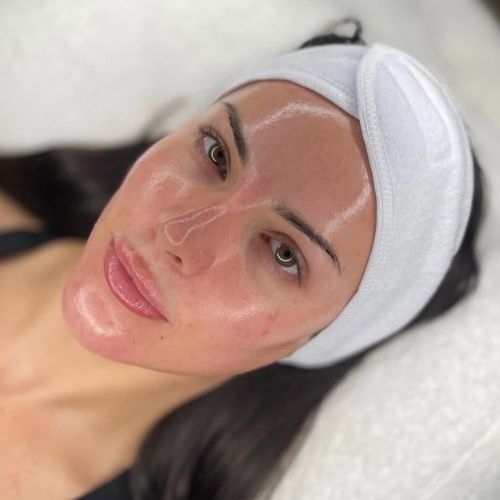 Facial service result and glow at Silverdale salon