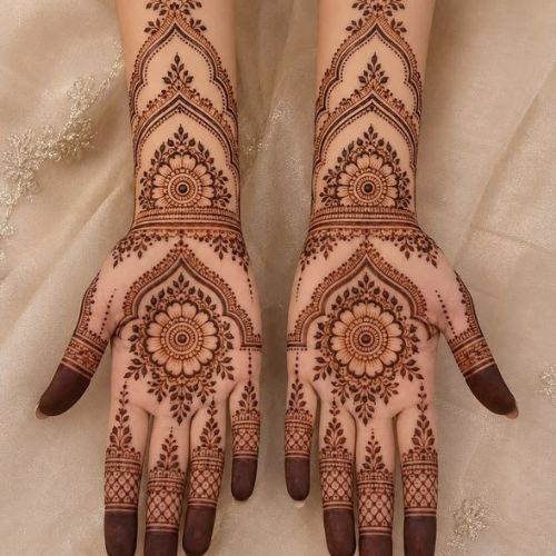 Henna Tattoo outcome on our client's hand