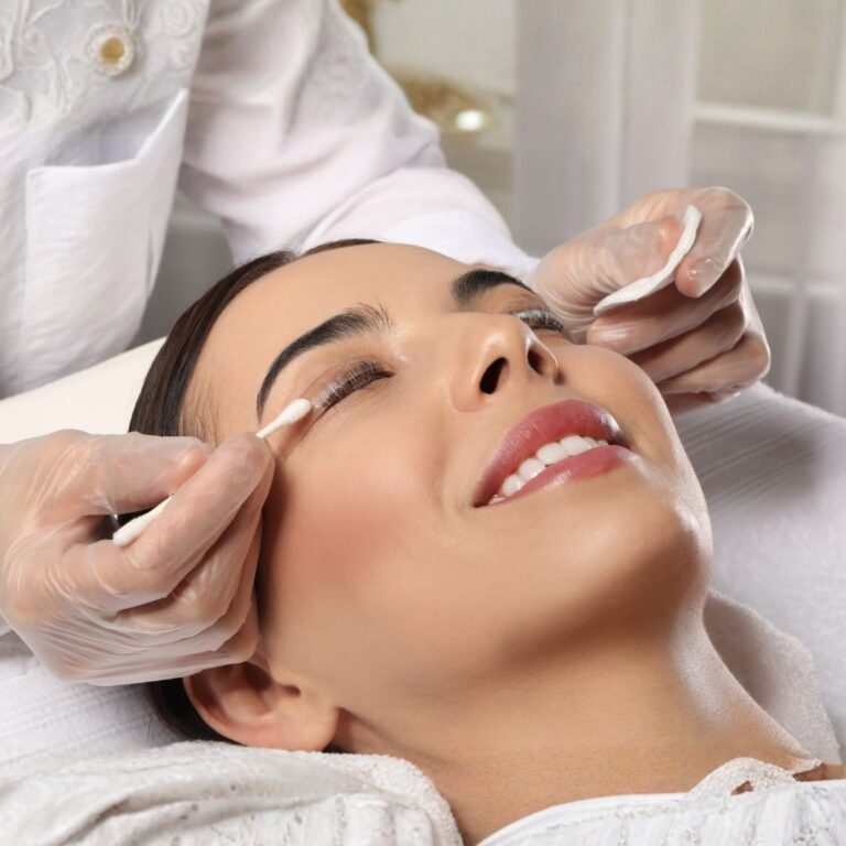 Clients getting her lash lifted at Kally's studio Tacoma, WA