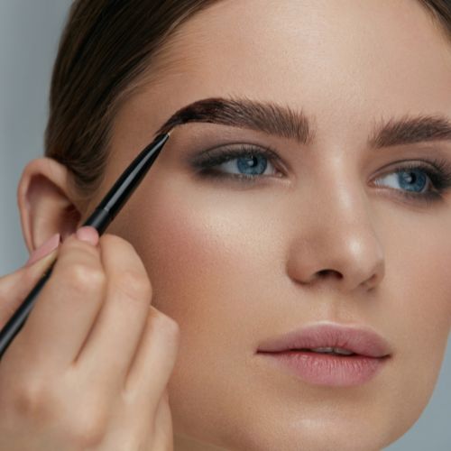 Eyebrow tinting on our client at Kally studio, Lakewood