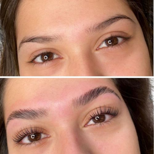 eyebrow and lash tinting visible results at Silverdale Kally